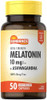 Sundance Melatonin 10Mg With Ashwagandha 50 Capsules Extra Strength Nongmo & Gluten Supplement