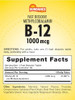 Sundance Vitamin B12 1000 Mcg Fast Dissolve Tablets As Methylcobalamin Vegetarian Nongmo & Gluten Supplement