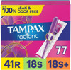 Tampax Radiant Triple Pack 77 Tampons