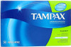 Tampax Super Absorbency Unscented Easy Carry Purse Size 10 Count Ea. 12 Packs