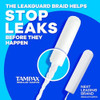Tampax Pearl Tampons For Women Multipack With Leakguard Braid Light/Regular Absorbency Unscented 204 Count (6 Packs Of 34)