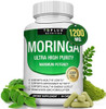 Toplux Moringa Capsules 1200Mg “ Pure Moringa Powder Oleifera Leaf Superfood Rich In Antioxidant Skin Health & Immune Support Natural Green Superfood Vegan Nongmo 90 Capsules