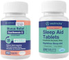 Welmate Nighttime Wellness Bundle: Mucus Relief Guaifenesin 600Mg Mucus Relief (200 Ct) & Doxylamine Succinate 25Mg Sleep Aid (200 Ct) Extended Relief For Restful Sleep