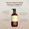 Theorie Monoi and Buriti Glossing Conditioner - Hydrate & Shine - Suited for Coarse and Dry Hair - Protects Color & Keratin Treated Hair Pump Bottle 400mL