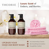 Theorie Embers and Berries Hand and Body Wash - Signature Fragrances Collection - Vegan Luxury Soap with Notes of Saffron Juniper Berry Black Violet & Vetiver Pump Bottle 400mL