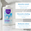 SOFT and  GENTLE Fresh Cotton Talc Free Cotton Body Powder 250g Deodorising Personal Hygiene Against Moisture Friction and Odour Prevent Smudging After Self Tanning and Facial Makeup