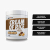 Per4m Protein Cream of Rice | Easy-to-Digest Complex Carbohydrate | Gluten-Free, Plant-Based Smooth Rice Porridge | Ideal Pre Post-Workout (450g, Chocolate Peanut Butter)