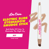 Lime Crime Electric Slide Eyeshadow & Brush Stick BFF (Neutral Nude Brown) - 2-in-1 Eyeshadow Smudge Stick with Angled Brush for Long Lasting & Natural Color or Glow - Vegan & Cruelty-Free