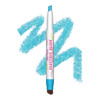 Lime Crime Electric Slide Eyeshadow & Brush Stick Chill Pill (Metallic Teal) - Lightweight 2-in-1 Eyeshadow Smudge Stick with Angled Brush for Long Lasting Bold Color - Vegan