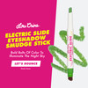 Lime Crime Electric Slide Eyeshadow & Brush Stick Lets Bounce - Lightweight 2-in-1 Eyeshadow Smudge Stick with Angled Brush for Long Lasting & Natural Color or Glow - Vegan & Cruelty-Free