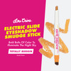 Lime Crime Electric Slide Eyeshadow & Brush Stick Totally Buggin - Lightweight 2-in-1 Eyeshadow Smudge Stick with Angled Brush for Long Lasting & Natural Color or Glow - Vegan & Cruelty-Free