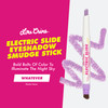 Lime Crime Electric Slide Eyeshadow & Brush Stick Whatever - Lightweight 2-in-1 Eyeshadow Smudge Stick with Angled Brush for Long Lasting & Natural Color or Glow - Vegan & Cruelty-Free