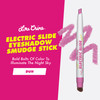 Lime Crime Electric Slide Eyeshadow & Brush Stick DUH (Metallic Magenta) - Lightweight 2-in-1 Eyeshadow Smudge Stick with Angled Brush for Long Lasting Bold Color - Vegan