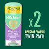 Mitchum Women’s Antiperspirant Deodorant Gel Stick Shower Fresh Scent 48HR Sweat & Odor Protection Triple Odor Defense Alcohol-Free 3.4 oz (Pack of 2)