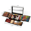 MISS ROSE M 187 Colors Professional Makeup Palette All-in-One Kit With Eye Shadows Lipsticks Mascara Foundations Blushes Brow Pencils Nail File  Makeup Gift Set for Women and Girls