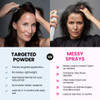 Prime Prometics Instant Coverage Hairline Powder for Mature Women – Covers Grays Roots & Thinning Areas – Water & Sweat-Resistant – Natural Fuller-Looking Hairline (White)