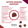 Suku Vitamins - Ultimate Immunity Elderberry Gummies for Immune Support Immunity Vitamins with Echinacea and Propolis Sugar-and-Gluten-Free Non-Gmo Gummy Vitamins 60 Counts