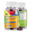 Suku Vitamins - Kids Super Immunity Gummy Easy to Chew Immune Support Gummies with Elderberry Echinacea Vitamin C and Zinc Sugar-and-Gluten-Free Non-Gmo, 60 Counts