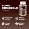 Suku Vitamins - Super Mushroom for Immunity Mushroom Blend Gummies with Reishi Chaga Turky Tail and Lions Mane Sugar-and-Gluten-Free Non-Gmo 60 Counts