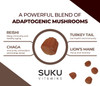 Suku Vitamins - Super Mushroom for Immunity Mushroom Blend Gummies with Reishi Chaga Turky Tail and Lions Mane Sugar-and-Gluten-Free Non-Gmo 60 Counts