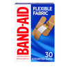 Band-Aid Brand Flexible Fabric Adhesive Bandages Comfortable Sterile Protection & Wound Care for Minor Cuts & Burns Quilt-Aid Technology to Cushion Painful Wounds Assorted Sizes 30 ct