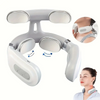 UBilli Portable 4D Electric Neck & Shoulder Massager USB Rechargeable Heating Hot Pressing Magnetic Pulse Neck Massage Instrument - WHITE