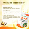 VEV Vitamin D3 K2 4,000 IU, 100 mcg MK-7, 300 Softgels with Coconut Oil, Easy to Swallow K2 D3 Vitamin Supplement, Daily Nutrient Support