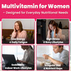 VEV Multivitamin for Women, Womens Vitamins with Vitamin A, C, D, E & B-Complex, Calcium, Magnesium, Zinc, 120 Capsules, 60-Day Supply – 12 Essential Vitamins & 6 Key Minerals for Daily Nutrition