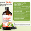 VEV Soursop Bitters Liquid, Graviola Extract Sugar-Free Formula, 20 IN 1, with Black Seed, Moringa & Oregano, Digestive Health & Immune Function, Stress Relief, Sleep Support, Vegan -16 oz