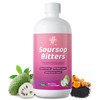 iMATCHME Soursop Bitters Liquid for Digestive & Gut Cleanse, Antioxidant,Skin Health,Cell Regeneration,Immune & Mood Support,Herb Soursop Tea 16 fl oz