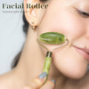 BAIMEI IcyMe Jade Face Roller & Gua Sha, Facial Beauty Skin Care Tools, Self Care Gift for Men Women, Massager for Face, Eyes, Neck, Relieve Fine Lines and Wrinkles - Green
