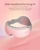 RENPHO Eyeris 1 Eye Massager with Heat, Birthday Day Gifts for Women Men Mom Dad Her Him, Eye Mask for Migraine, Smart Sleep Mask for Dry Eyes Relax, Reduce Strain - W-pink - Voice Control