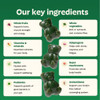 Gruns Adult Super Greens Multivitamin Gummies, Superfood Gummy Vitamins for Women and Men with Spirulina, Chlorella, Adaptogens & Prebiotic Fiber for Digestive Health (28 Count)