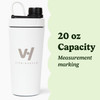 VitaHustle One Superfood Protein + Stainless Steel Shaker Cup (Strawberry & White)