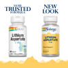 SOLARAY Lithium Aspartate Supplement 5 mg for Men & Women - Daily Trace Mineral Support, Low Dose Lithium Supplement Capsules - 100 Veg Cap Ct