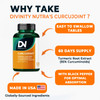 Divinity Nutra Turmeric Curcumin with Black Pepper | Turmeric Complex Supplement 1425mg | Non-GMO Gluten Free | 120 Capsules
