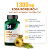 Organic Rosa Roxburghii | Natural Vitamin C Superfood |Chestnut Rose Fruit 1300mg | 60 Capsules