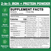 Smart Eats - Iron Powder | Highly Absorbed | Avoids Side Effects | Complete Nutrition: Protein, Vitamins, Fiber, Antioxidants | Makes Tasty Drinks & Shakes | Vegan | Vanilla Flavor | 30 Scoops