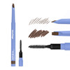 Alleyoop Swift Eyebrow All-In-1 Brow Definer With Built-In Sharpener & Spoolie Brush Water & Smudge Resistant And Eyebrow Pencil For Women Natural Matte Finish Vegan Cruelty-Free (Dark Brown)