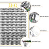 B&Qaugen B&Q Lash Clusters 280Pcs Natural Eyelash Clusters 40D C 15Mm Individual Lash Wispy Eyelash Extension With Soft Thin Band Classic Look Pesta As Postizas Comfortable Diy At Home (40D-D-15Mm)