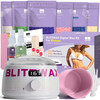Blitzwax Brazilian And Bikini Waxing Kit For Women Hard Wax Warmer For Face Legs And Body At Home Hair Removal Kit Beginner Friendly Digital Fast Heating 51 Wax Items