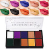 Bobisuka Cream Lip Color Palette High Impact 10 Halloween Colors Matte Lipstick Makeup Palette Moisturizing Waterproof Creamy Formula Lipstick - Halloween