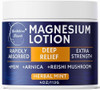 Brookethorne Naturals Magnesium Lotion For Muscle Recovery Soreness & Daily Support | Topical Magnesium Cream With Arnica Msm & Reishi Mushroom | Deep Relief Cream For Legs Joints & Body | 4Oz By