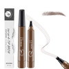 Bsmax 2Pcs Magic Microblading Eyebrow Pencil 4-Tip Brow Pencil With Micro-Fork Tip 3D Waterproof Microblading Eyebrow Pen Eyebrow Tattoo Pen For Natural Makeup (Light Brown)