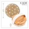C.S.M Csm Dry Brushing Body Brush For Lymphatic Drainage - Natural Boar Bristle Exfoliating Brush Set With Face Brush For Cellulite Circulation & Glowing Skin