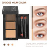 Ccbeauty Eyebrow Powder Makeup Kit3 Colors Eye Brow Powder Palette Long Lasting Waterproof Brown Brow Filler With Buit-In Mirror Brow Brush Brow Razor Brow Tweezers 10Pcs Eye Brow Stencil