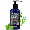 Derma-Nu Men'S Body Wash Bold & Woody Sandalwood Scent Antibacterial Body Wash For Jock Itch Athlete S Foot Eczema & Back Acne Antibacterial Soap For Men Safe For All Skin Types (8Oz)