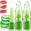 Eakroo 2 Pack Aloe Vera Lipstick Long Lasting Lip Care Nutritious Plumper Lip Balm Moisturizer Magic Color Changing Crystal Jelly Lipstick Lip Gloss Matte Makeup Tinted Lip Balm (Green A)