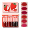 Eakroo 6 Colors Lip Tint Stain Mini Liquid Lipstick Korean Lip Gloss For Women Liquid Blush Lip Plumper Gloss Lip Makeup Non-Stick Cup Lightweight High Pigment Long-Lasting Vivid Color
