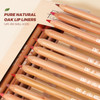 Espoce Lip Liner Set 12Pcs Pure Natural Oak Brown Pink Red Series Lip Liners Smooth And High Pigmented Lip Makeup Pencil